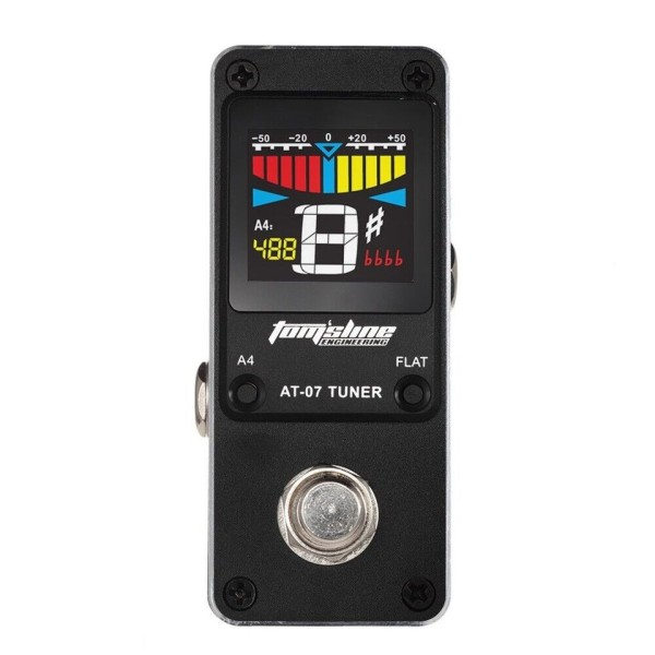 3 in 1 AMT-600 Gitarr Tuner Pitch Effekt Pedal Metronome/Tuner/Tone Generator Chromatic Metal Shell Color Display