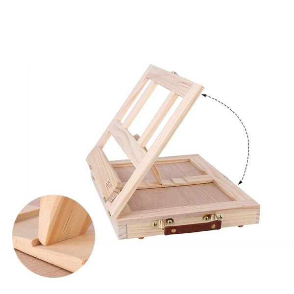 Tre easel maleri easel kunstner skrivebord
