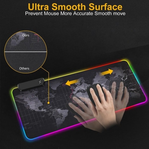 RGB Gaming Mat Mouse Pad Computer Keyboard Mouse Pad