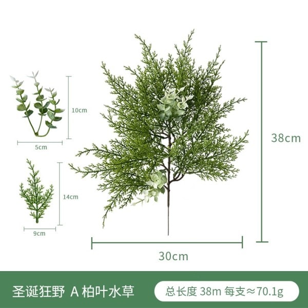 Grøn Rayon Vine Hængende Løv Krans Plante Blade Hjem Dekor Jule pynt Kunstige Planter