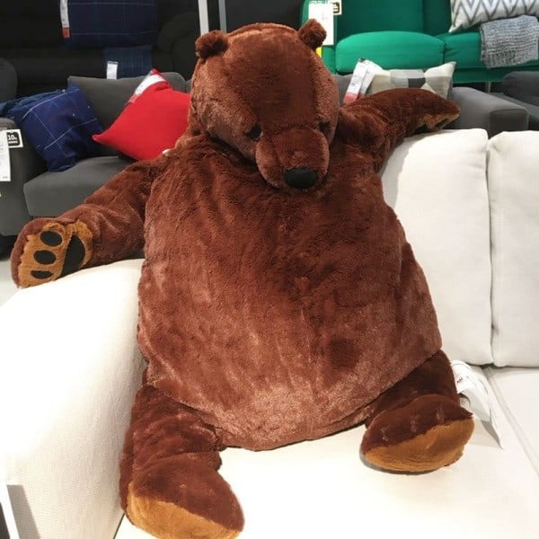 100 cm jätte simulering björn leksak Plysch leksak stoppad djur docka för barn