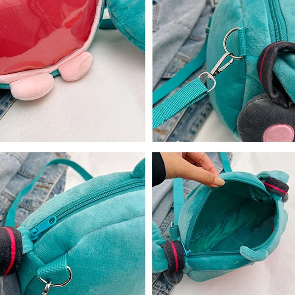 Anime Hatsune Miku Taske Q Version Kawaii Figur Taske Model Dukke Fyldet Legetøj