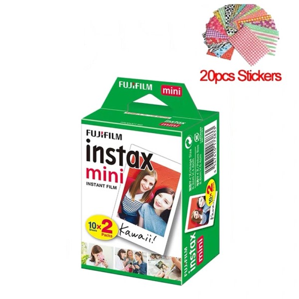20 ark Fujifilm Instax mini 11 9 3 Inch white Edge films for Instant Camera