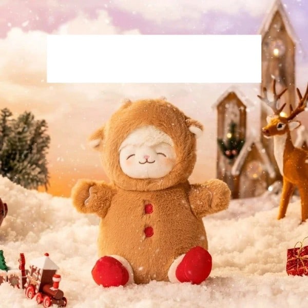 Jul Får Plys Legetøj Nødt Cos Snemand Honningkager Mand Lam Plushie Dukke Blødt Fyld Dyre Legetøj