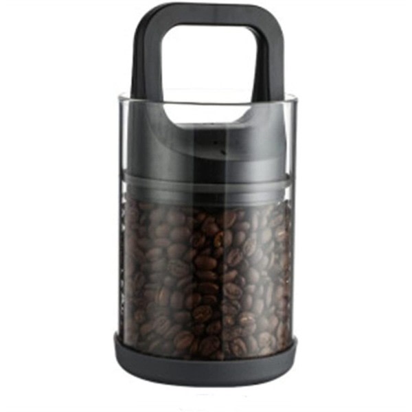 Klar behållare kaffe burkar ventilerade och vakuum förseglade bönor färska hållning tank