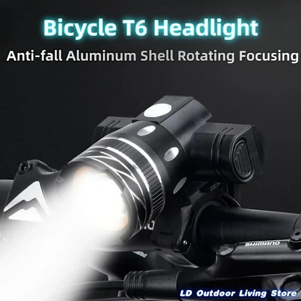 15000LM T6 LED Light Cykel Tillbehör Cykel Light Set