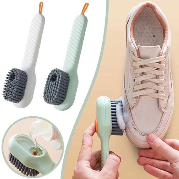 Multifunksjon rengjøring sko børste myk automatisk flytende sko børste langt håndtak klær børste
