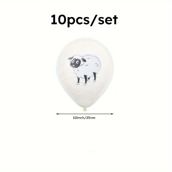 10 stykker får tryk latex ballon pynt til offer fest fest dekoration