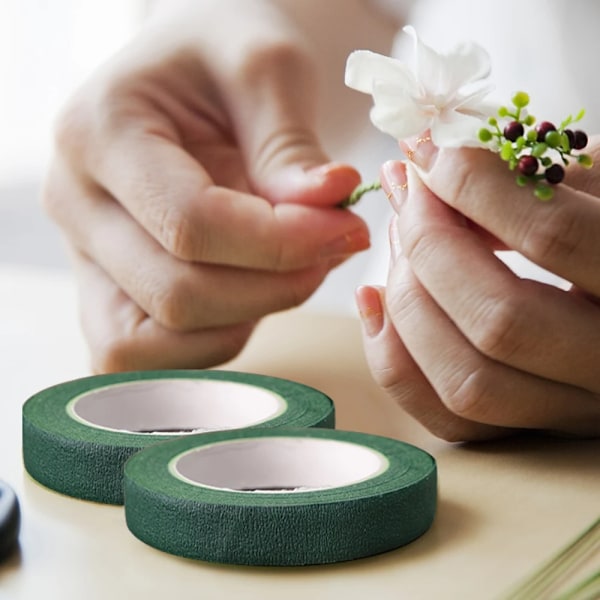 20m Blomodling Tejp Självhäftande Bukett Blommigt Stam Papper Tejp