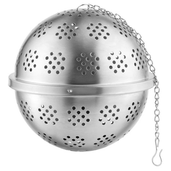 304 Rostfritt stål Te Infuser Sphere Låsning Spice Tea Ball Sil Mesh Infuser Te Filter Silers Kök Tillbehör