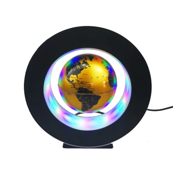 Magnetisk Levitasjon Globe LED Verden Kart Roterende Globe Lys Nattbord Lys