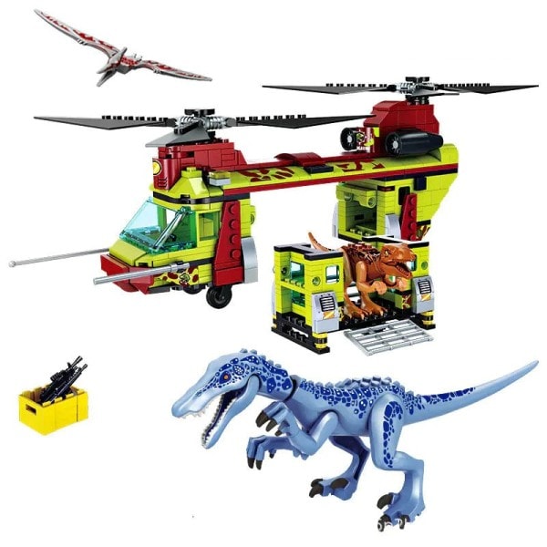 Byggnad block dinosaurie idéer MOC djur flykt mosasaurus hav utforskning fartyg modell