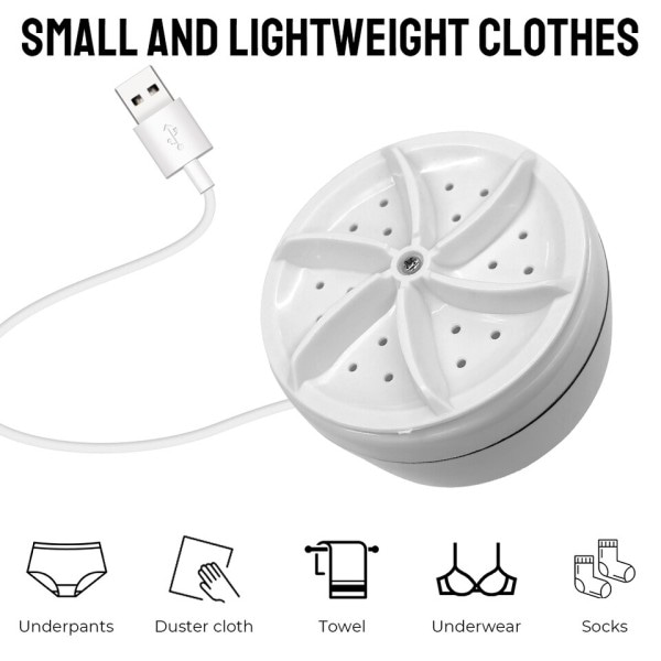 Mini Ultrasonic Bricka Roterande Turbin USB Multifunktion Tar bort Smuts Bricka