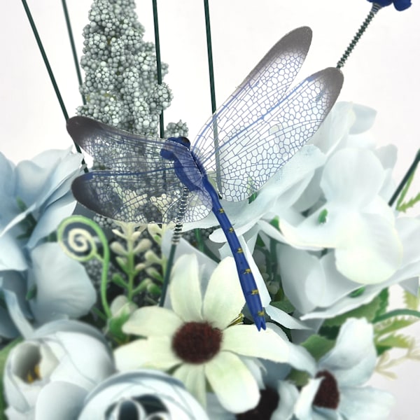 15 stykker 3D Dragonfly Have Gård Planter Dragonfly Blomst Udendørs Dekor Blomster Krydder Dekoration