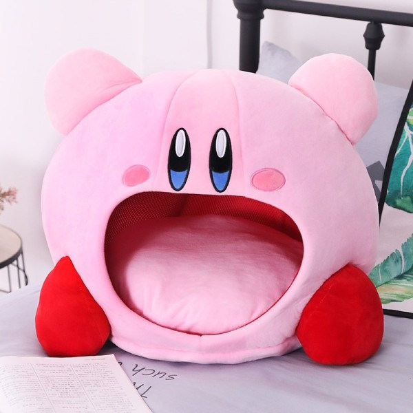 Pink elver lur pude kæledyr rede Kawaii udstoppet legetøj