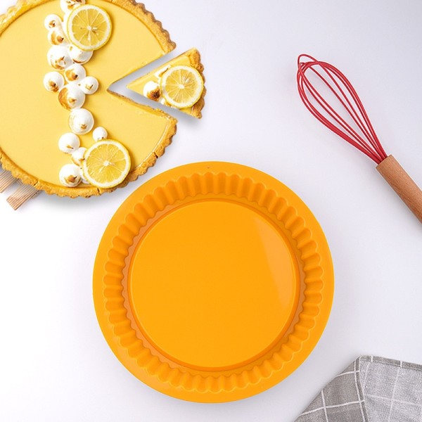 26cm Silikon Kake Bakebrett Høy Temperatur Pizza Pai Panne Easy Release Toast Brød Mugg For Kjøkken