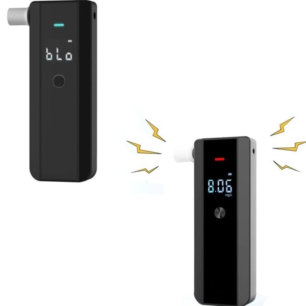 Digital Alkohol Tester LCD Polis Professionell Alkoholanalysator Grad Noggrannhet Bärbar Alkoholimeter