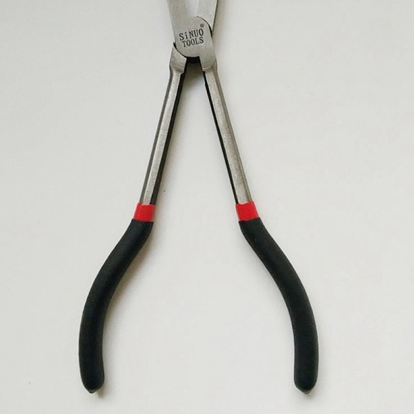 Multifunktionel 1 stk Fiskeri Tang Kurve Lang Lang håndtag Carbon Stål Gripper
