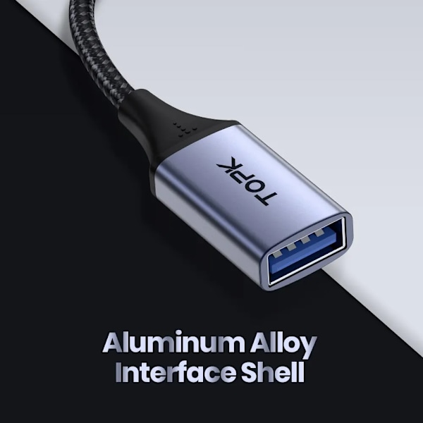 Høy kvalitet USB C til USB A Dapter OTG Kabel Type C Hann til USB 3.0 2.0 Hunn kabel
