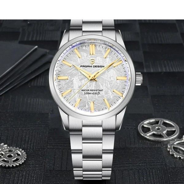 Herre Quartz ure TMI VH31 Luksus Business Top Sapphire 316L rustfrit stål ur