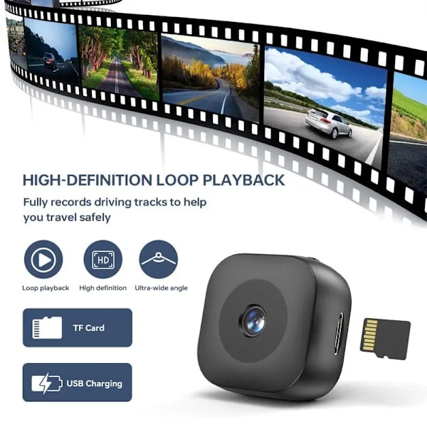 4K Mini Turva Kamera Full Color Night Vision High Definition WiFi näyttö