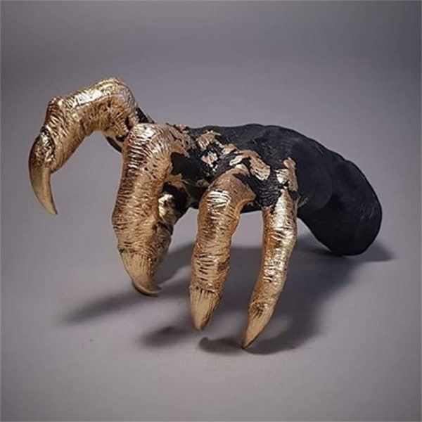 Gootti Witch's Käsi patsaat Creative Resin Ornamentti Esteettinen Seinä Avaimet Ripustus teline