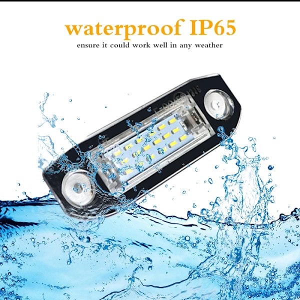 2 kpl Canbus LED lisenssi kilpi valo