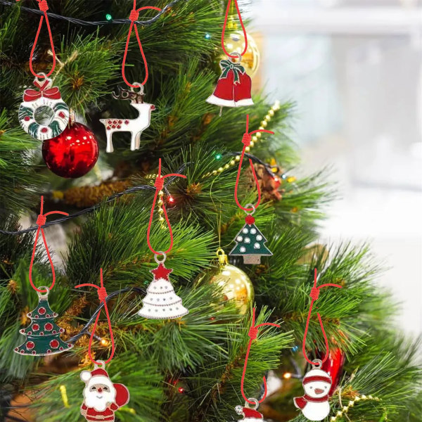 Jul advent kalender utsøkte smykker gaver med 24 anheng kjeder jul fest favoritter