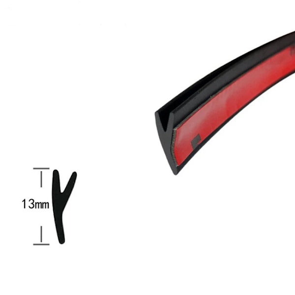 Y Shape Auto Window Gap Protection Bil Sealing Strips Gummi