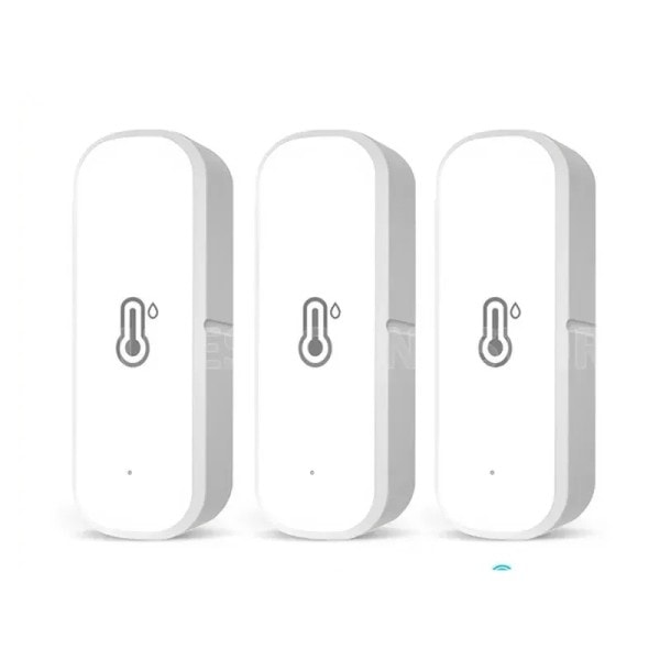 3 bitar WiFi Smart Temperatur Fuktighet Sensor Hem Ansluten Termometer Kompatibel Med Smart Life Alexa Google Assistent