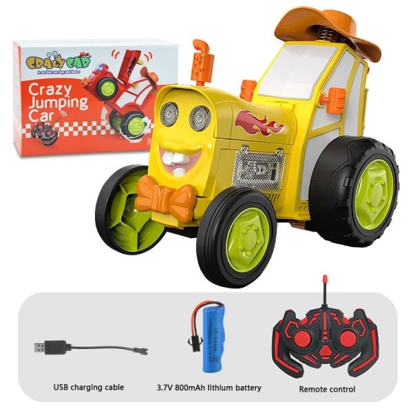 Mini Rc Auto Musiikilla Valot Hullu Jumping Ajoneuvo Infrapuna Kaukosäädin Stunt Autot Kävely Pysty Rc Kuorma Hauskat Lapset lelut
