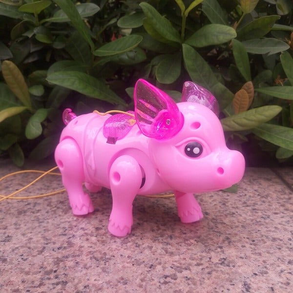 Morsom Elektrisk Piglet Musikk Walking Pig Action Figur Leker