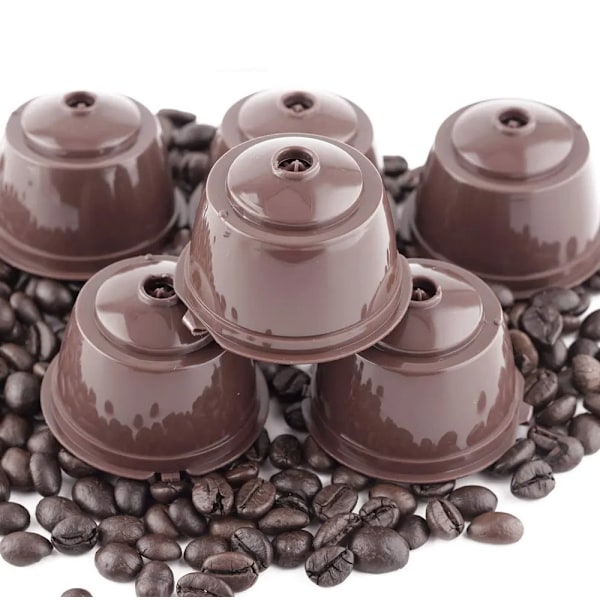 6 stykker Genanvendelig Kaffe Kapsel Til Nescafe Dolce Gusto Maskin Genopfyldelig Kaffe Kapsel Filter kop Kit