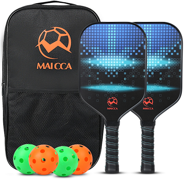 Pickleball Paddlar USAPA Godkänd Set Racket Honeycomb Core 4 Balls