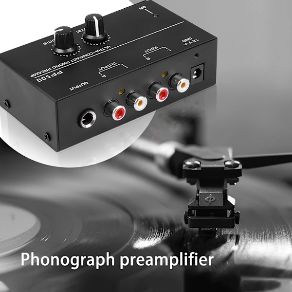 Phono Preamp pre Amp Preamplifier with Level Volume Control