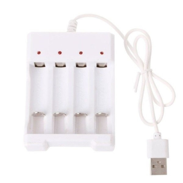 Universal 1 Slot Batteri USB Oplader Adapter LED Smart Opladning til Genopladelige Batterier Li-ion 18650 26650 14500 Oplader