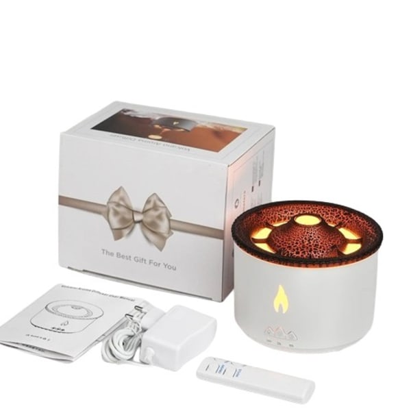 360ml Vulcanic Flame Aroma Oil Diffuser Manet Smoke Ring Luft Luftifier Ultrasonic Atomizing Sprayer