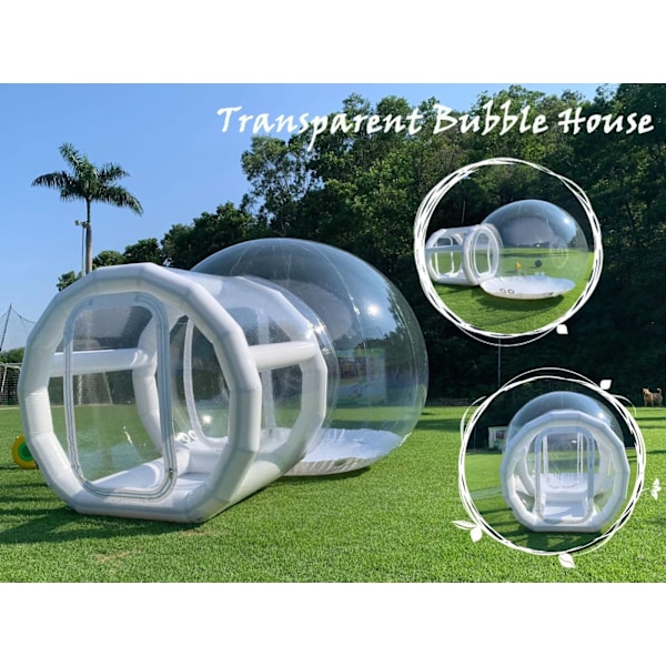 Ballong Uppblåsbar Bubbla Hus Med Bubbla Tält Transparent Dome Hus