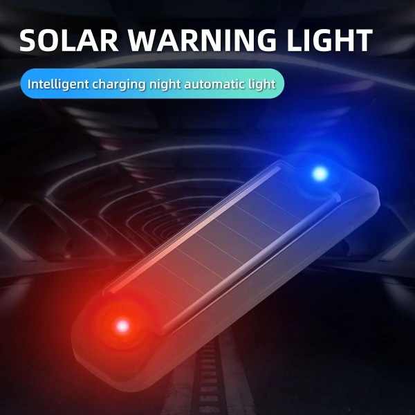 Sol strøm varsel lys for bil motorsykler LED lommelykt indikator