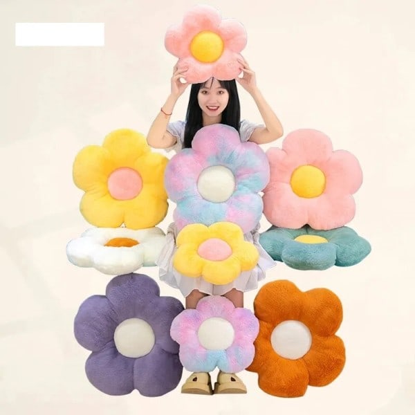 Plysj Leker Fylt Daisy Blomst Sete Pute Solsikke Shape Barn Jente Soverom Sete Pute