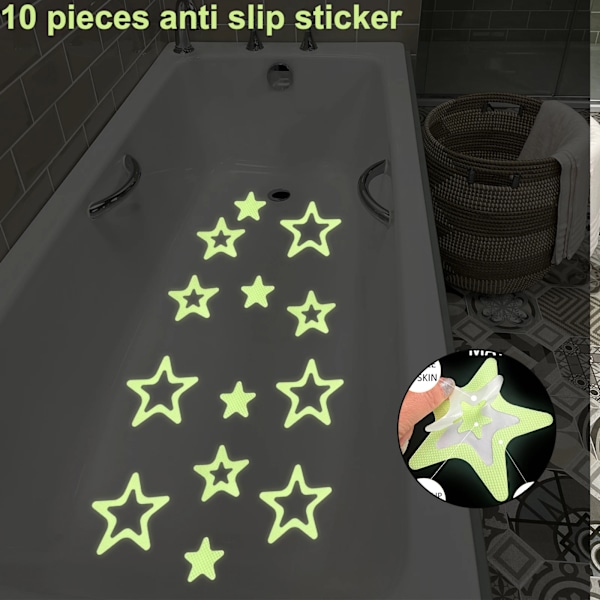 30 stykker Fluorescens  Anti-slip Tape
