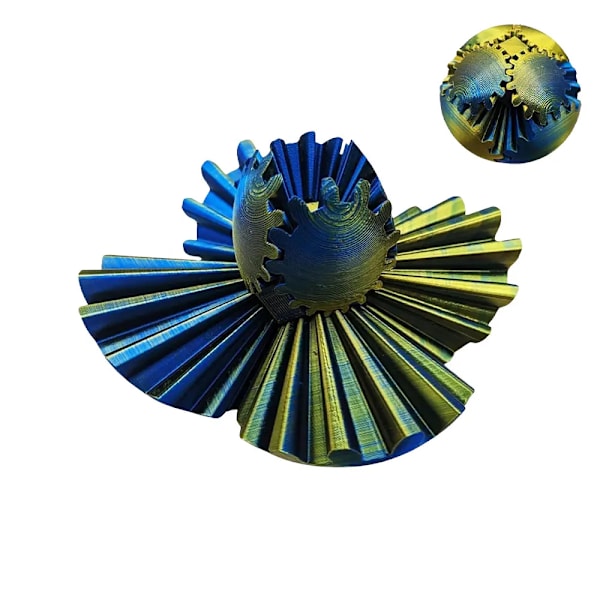 3D Printed Gear Kugle Roterende Legetøj Desktop Dekorativ Model Ornamenter