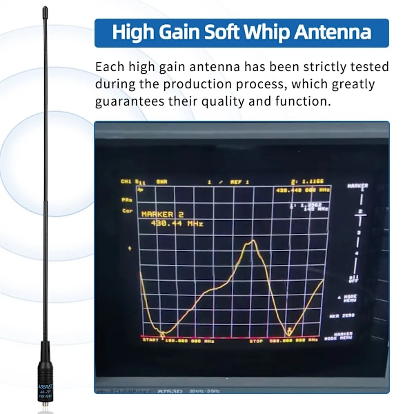 Ammattilainen naaras antenni kaksikaistainen 144/430MHz Baofengille UV 5R S9PLUS UV 13 21Pro UV K5 Walkie talkie