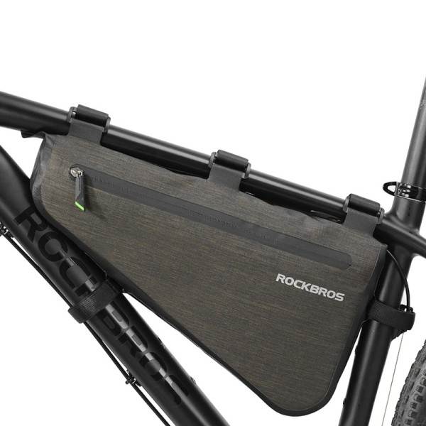 Pyörä polkupyörä laukku sadetiivis suuri kapasiteetti MTB tie runko laukku kolmio pussi vedenpitävä tiivistys laukku