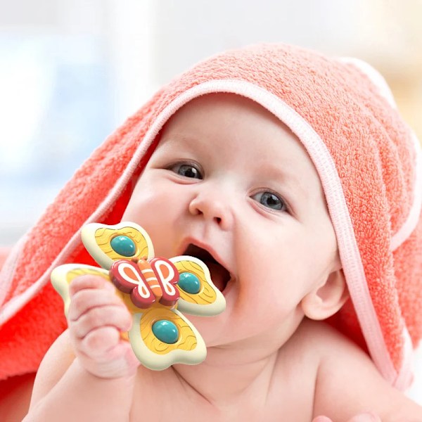 1 bit Baby Tecknad Hav Djursug Kopp Snurra Topp