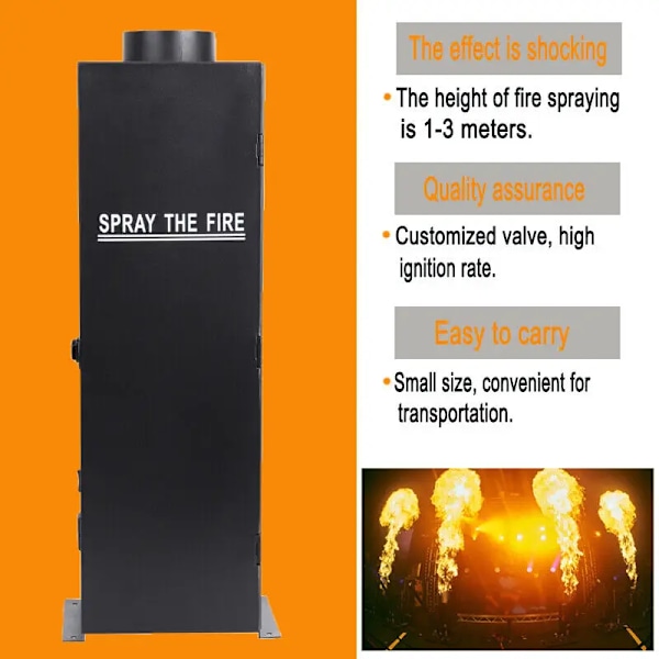 200W DMX Ild Thrower Flame Effect Projector Machine