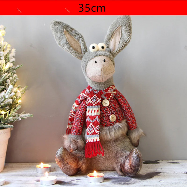 Jul Älg docka Figuriner Ornament Jul present till barn jul dekorationer