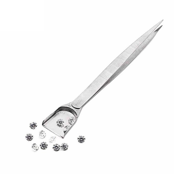 16 cm Profesjonell Diamant pinsett Med Scoops Spader For Edelsten perler Smykker Verktøy