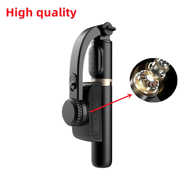Mobil Video stabilisator Bluetooth selfie stick stativ Gimbal Stabilisator For smarttelefon Live vertikal opptak brakett