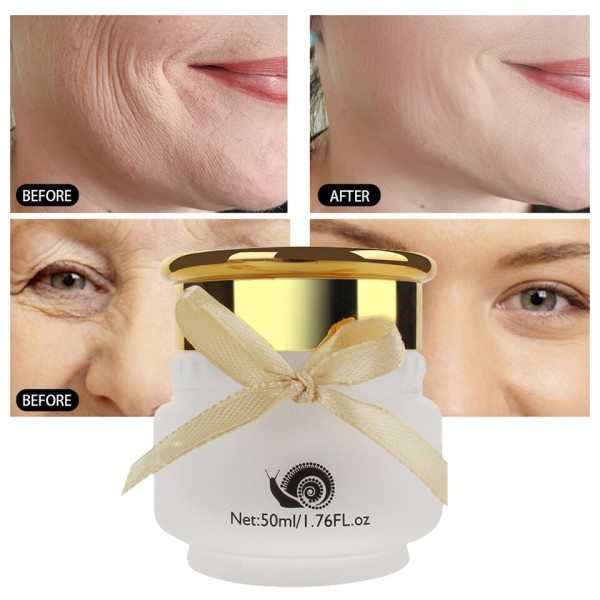 Ansigt creme Snegl Serum Rynke Fjerner Collagen Lifting Opstrammende Anti Aging Fade Fine Liner Fugtighedscreme